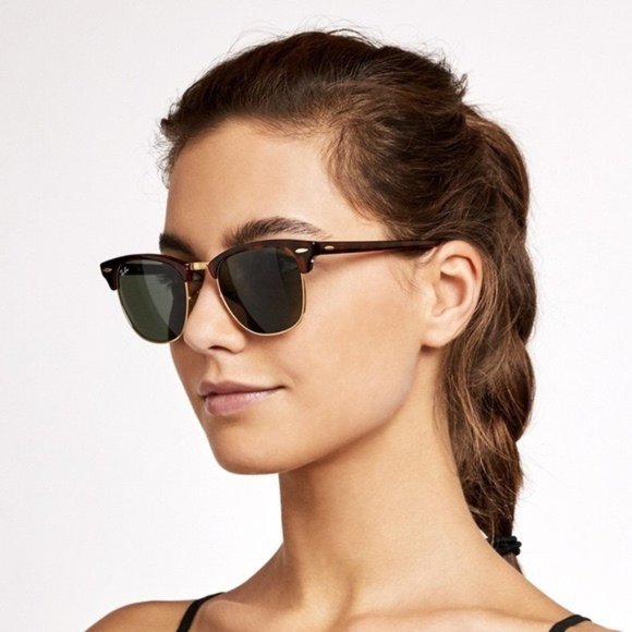 Ray-Ban Clubmaster Classic Tortoise Sunglasses - Picture 3 of 12